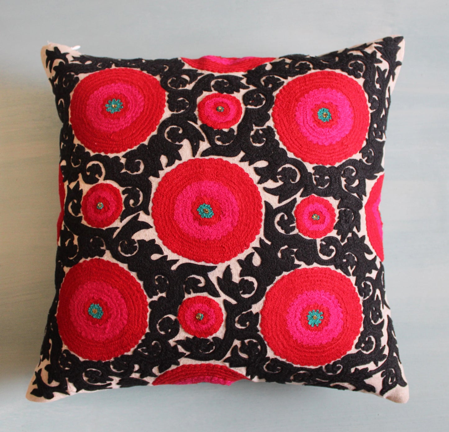 Balqash Linen Cushion Cover (18 by 18 Inches)