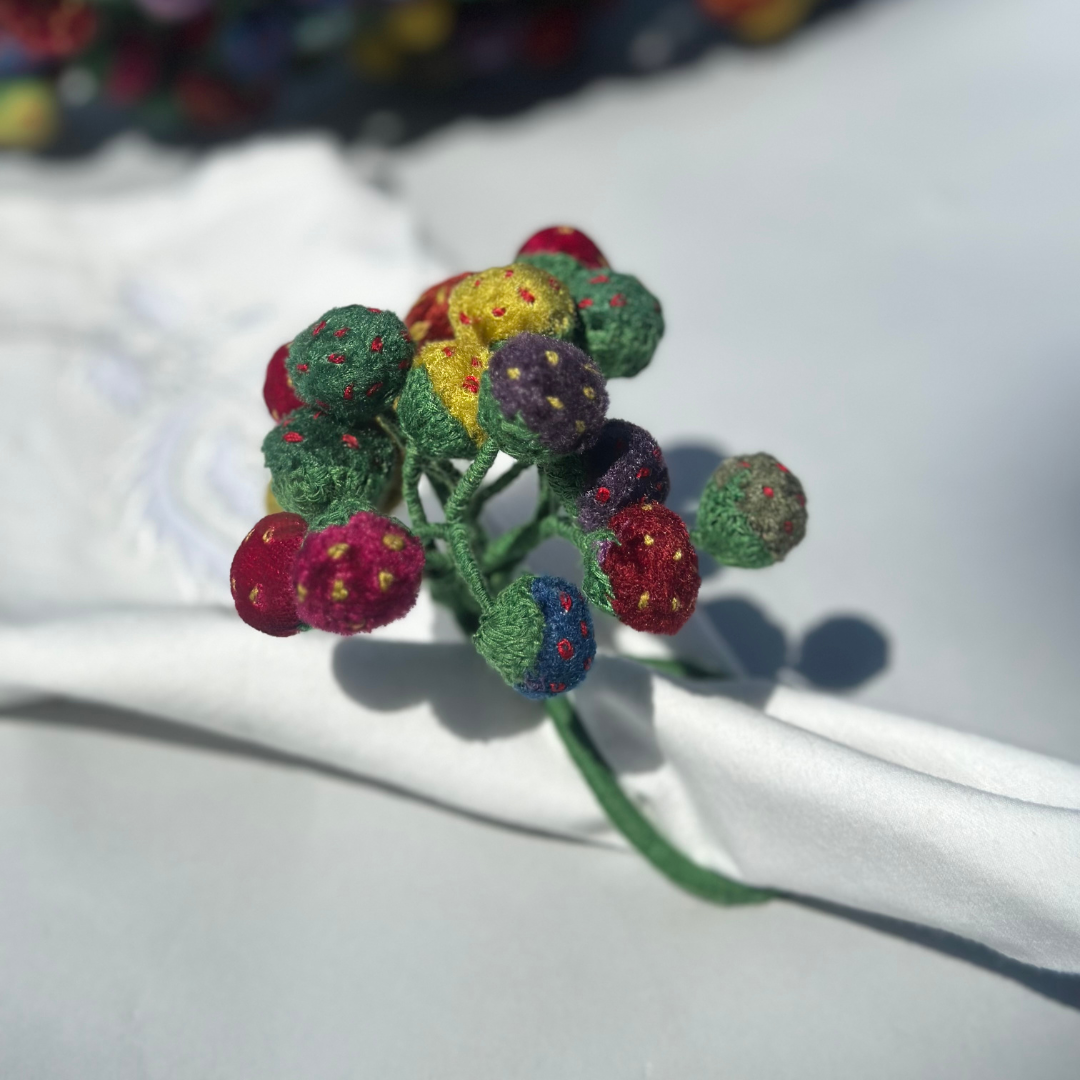 Bouquet of Flowers Napkin Ties (6 pieces)