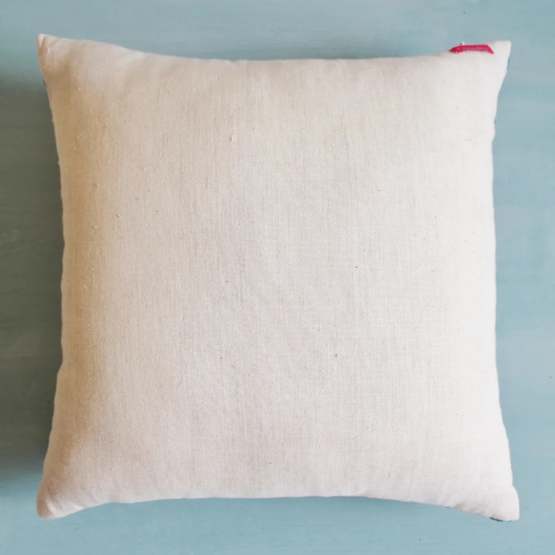 Arsin Bel Linen Cushion Cover (16 by 16 Inches)