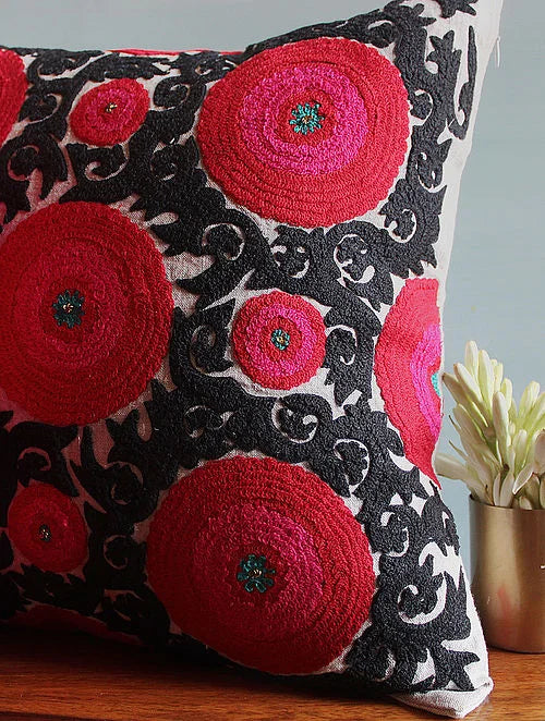Balqash Linen Cushion Cover (18 by 18 Inches)