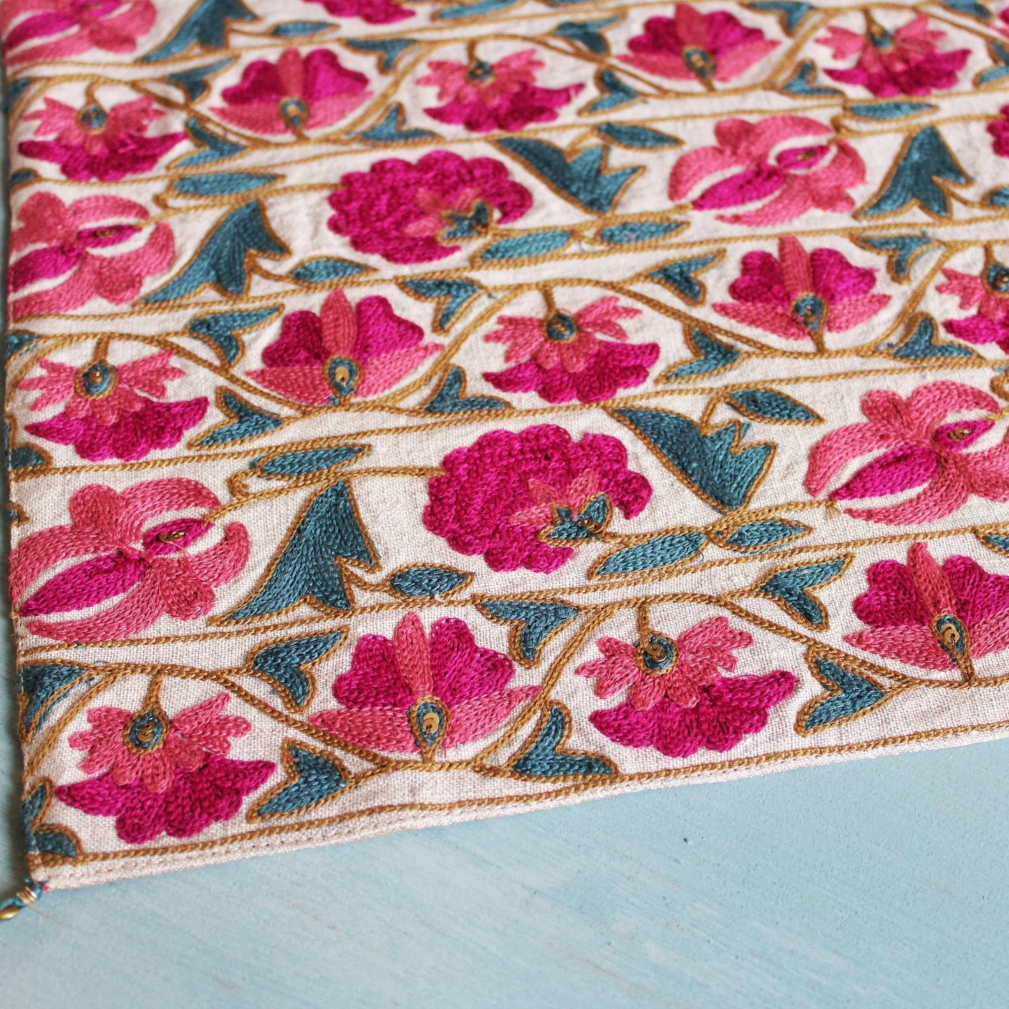 Suzani Border Table Runner (13 by 72 Inches)