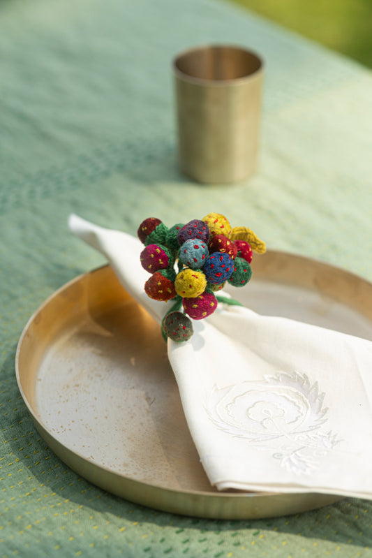 Bouquet of Flowers Napkin Ties (set of 6)
