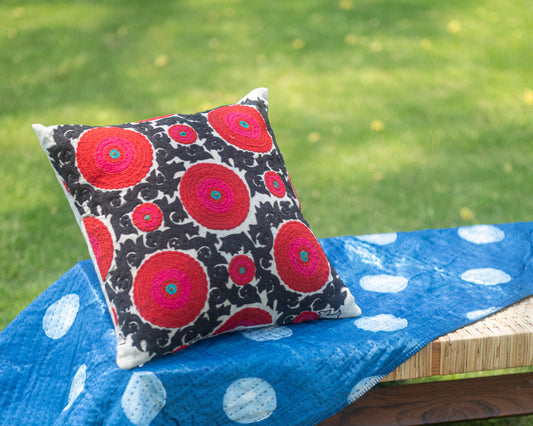 Balqash Linen Cushion Cover (18 by 18 Inches)