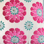 Butah Suzani Motif Cushion Cover (16 By 16 Inches)