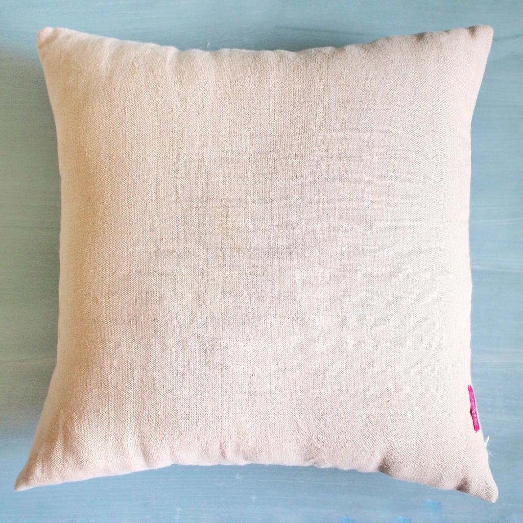 Firozi Suzani Cushion Cover (16 by 16 Inches)