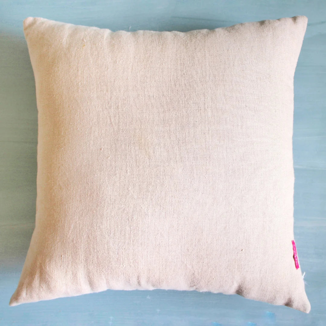 Urgut Bel Linen Cushion Cover (16 by 16 Inches)