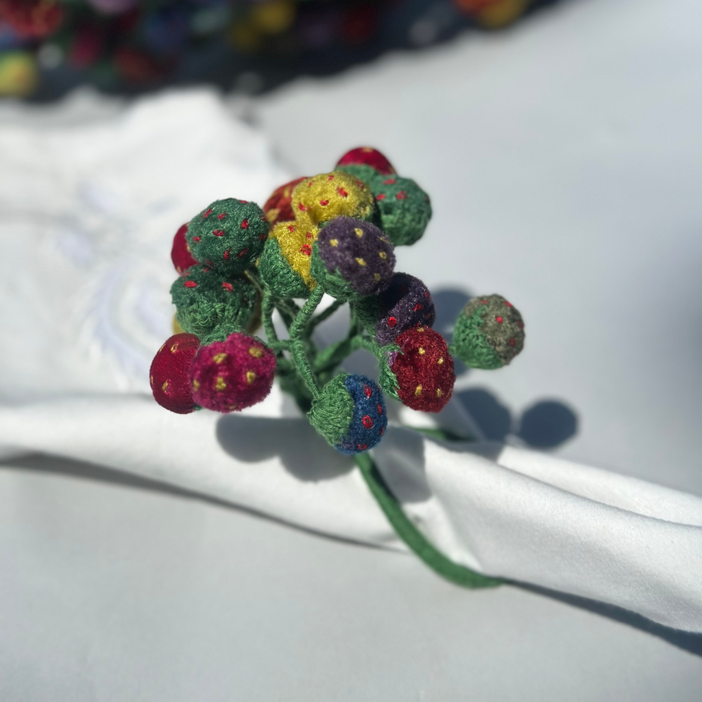 Bouquet of Flowers Napkin Ties (6 pieces)