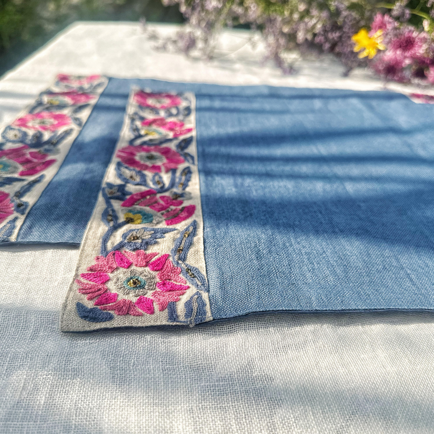Anaar Butah Embroidered Placemats (Set of 2 )