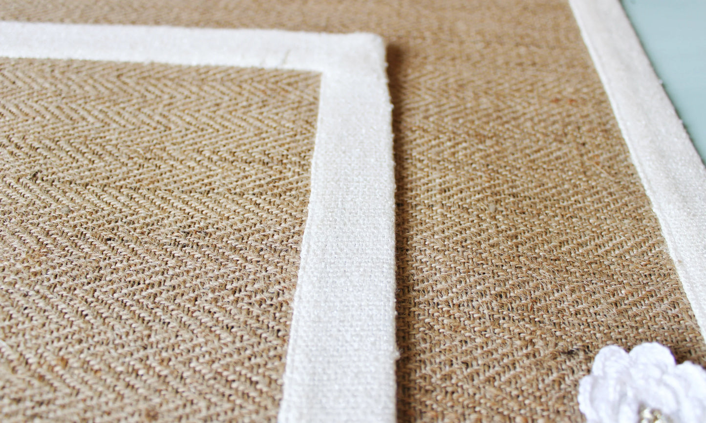 Jute Linen Placemats (Set of 4)