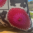 Shiraaz linen Cushion Cover (14 by 20 Inches)