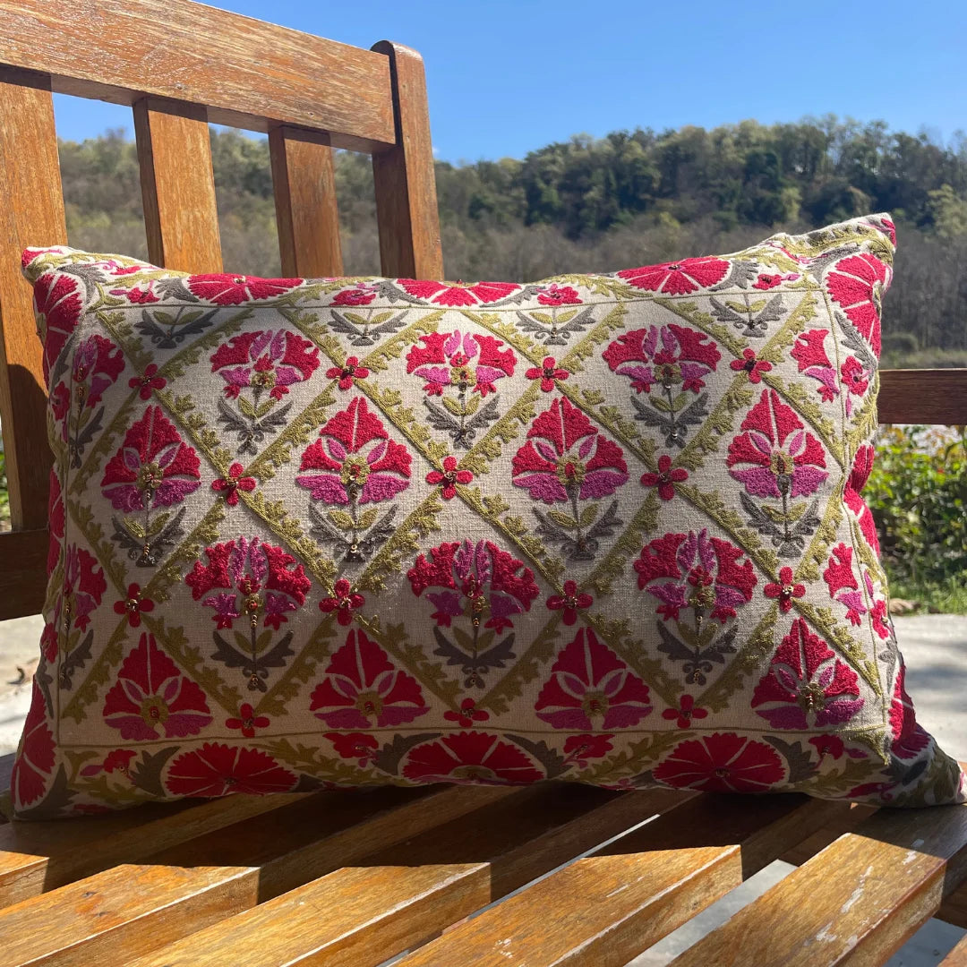 Gulestaan Linen Cushion Cover