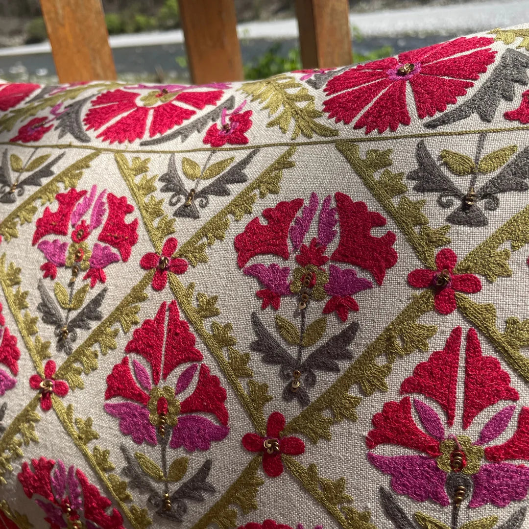 Gulestaan Linen Cushion Cover