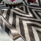 Tuscany Chevron Silk Linen Table Runner (14 by 75 Inches)