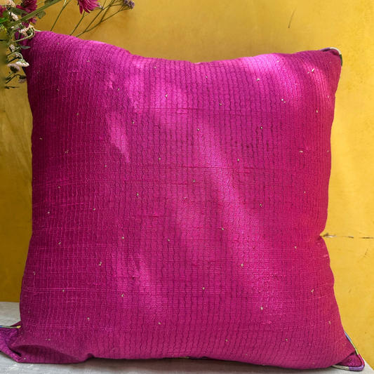 Tuscany Raani Leher Cushion Cover (20 by 20 Inches)
