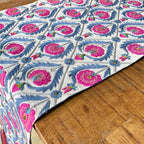 Barfi Phool Suzani Table Runner (13 by 72 Inches)