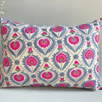 Barfi Phool Suzani Cushion Cover (14 by 20 Inches)