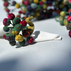 Bouquet of Flowers Napkin Ties (6 pieces)