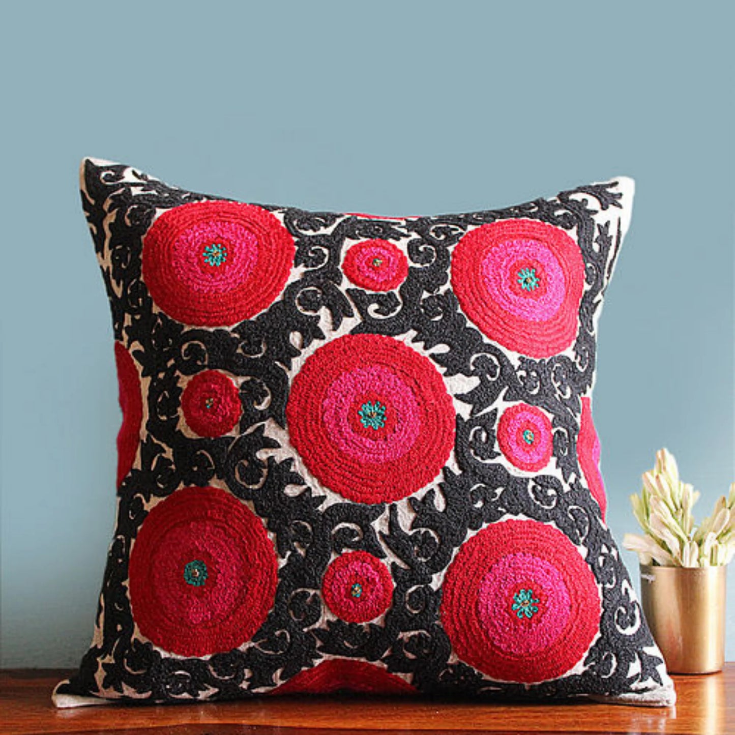 Balqash Linen Cushion Cover (18 by 18 Inches)