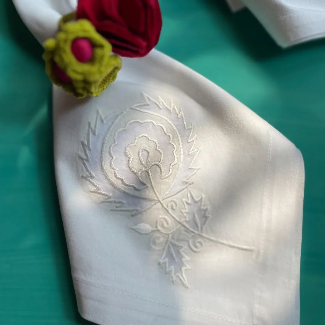 Classic White Table Napkins (Set of 4)