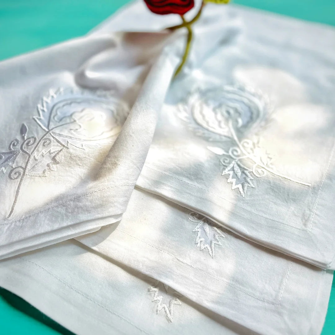 Classic White Table Napkins (Set of 4)