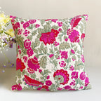 Hara Bhaag Linen Cushion Cover (16 by 16 Inches)