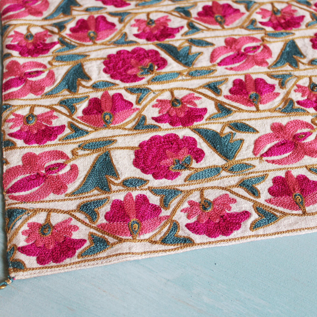 Suzani Border Table Runner (13 by 72 Inches)