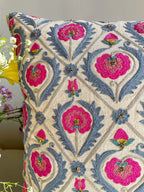 Barfi Phool Suzani Cushion Cover (14 by 20 Inches)